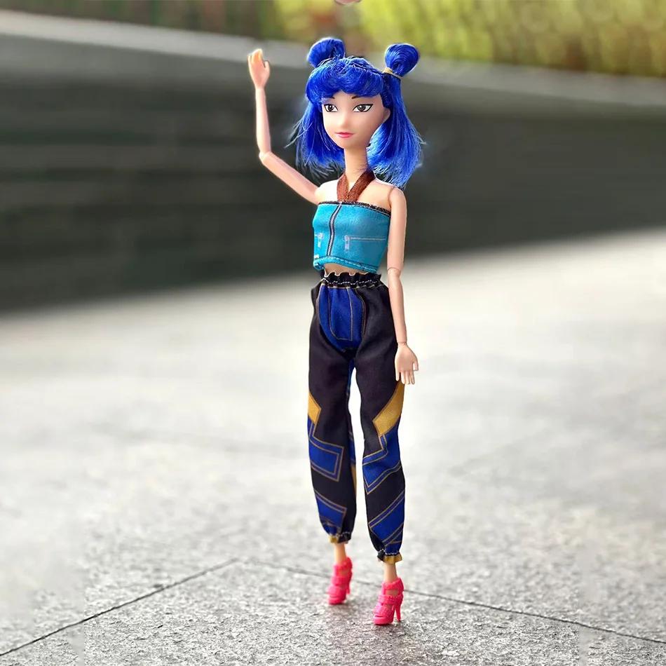 @$Anime Kpop Demon Hunters Rumi Mira Zoey Tiger Figura Giocattolo Decorazione da Scrivania Statue Ornamento Collezionabile per Bambini Regalo_$