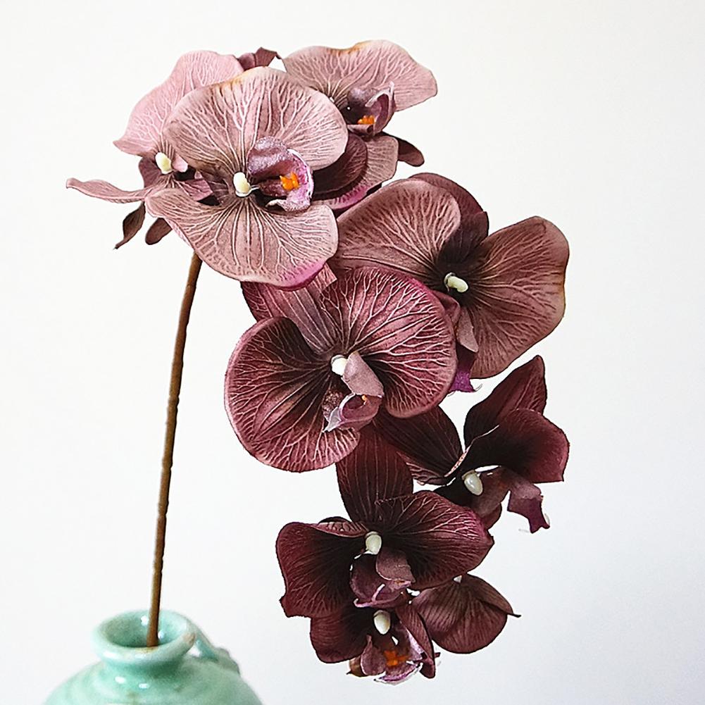 1ks Umělá květina Butterfly Orchid Živá zahrada DIY Party Svatební výzdoba Vánoční ozdoba