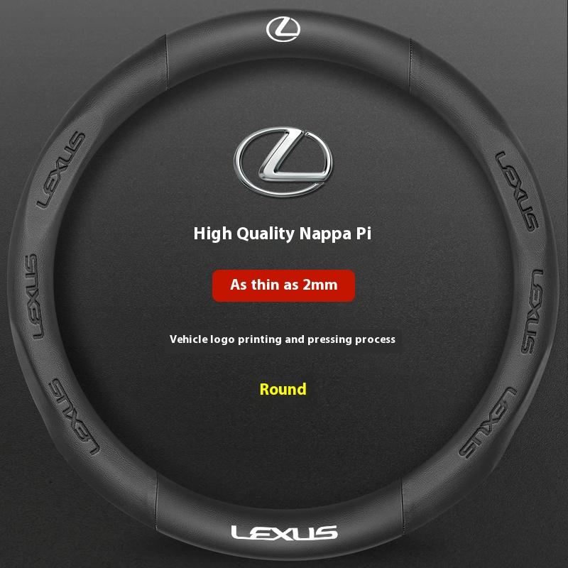 Housse de volant en cuir fibre de carbone pour voiture Pour Lexus F Sport ES200 ES300 RX300 LS500h GS300 IS300 CT200h NX300 UX300 LX570 GX