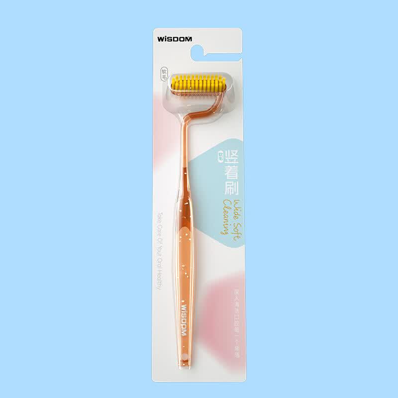 WISDOM Adult S-type Soft Bristle Toothbrush
