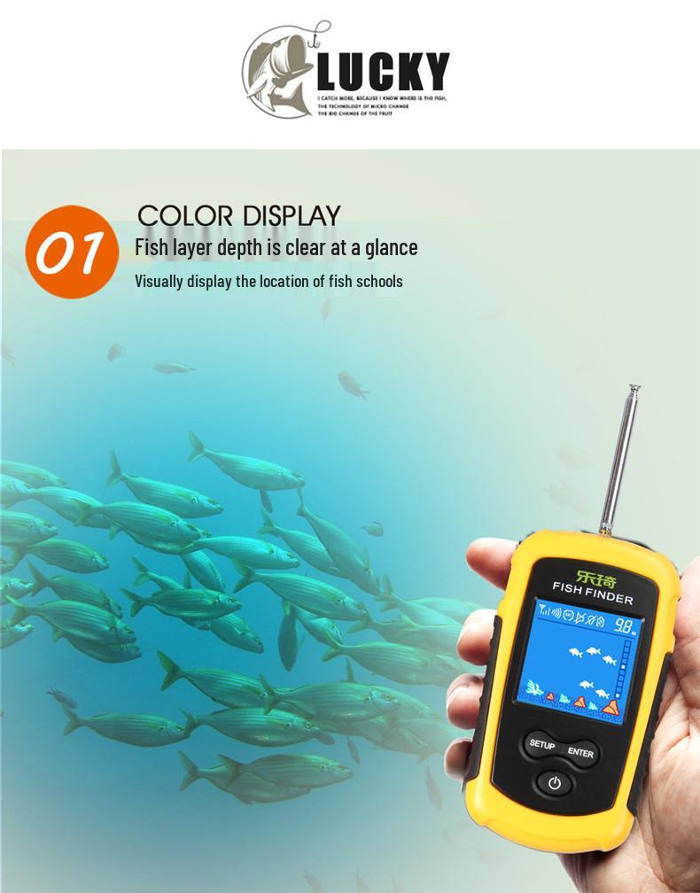 Leqi Wireless Sonar Color Fish Finder - Outdoor Fishing Device
