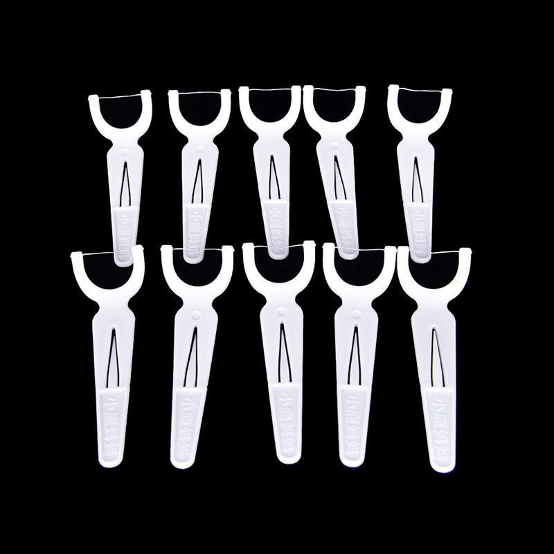 30Pcs/Box Sticks Health Tooth Clean Picks Dental Floss Flosser Toothpicks