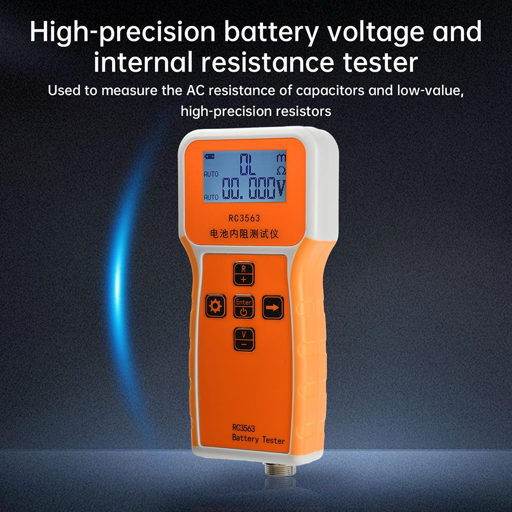 RC3563 18650 Battery Internal Resistance Tester High-Precision True Four-Wire AC Lithium Iron Phosphate Type-C Battery Tester