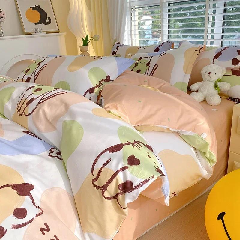Cartoon Car Duvet Cover 100Cotton Material Cute Animal Dinosaur Bedding Collection For Boys Girls Teen 3 Piece Soft Reversible Comforter Cover