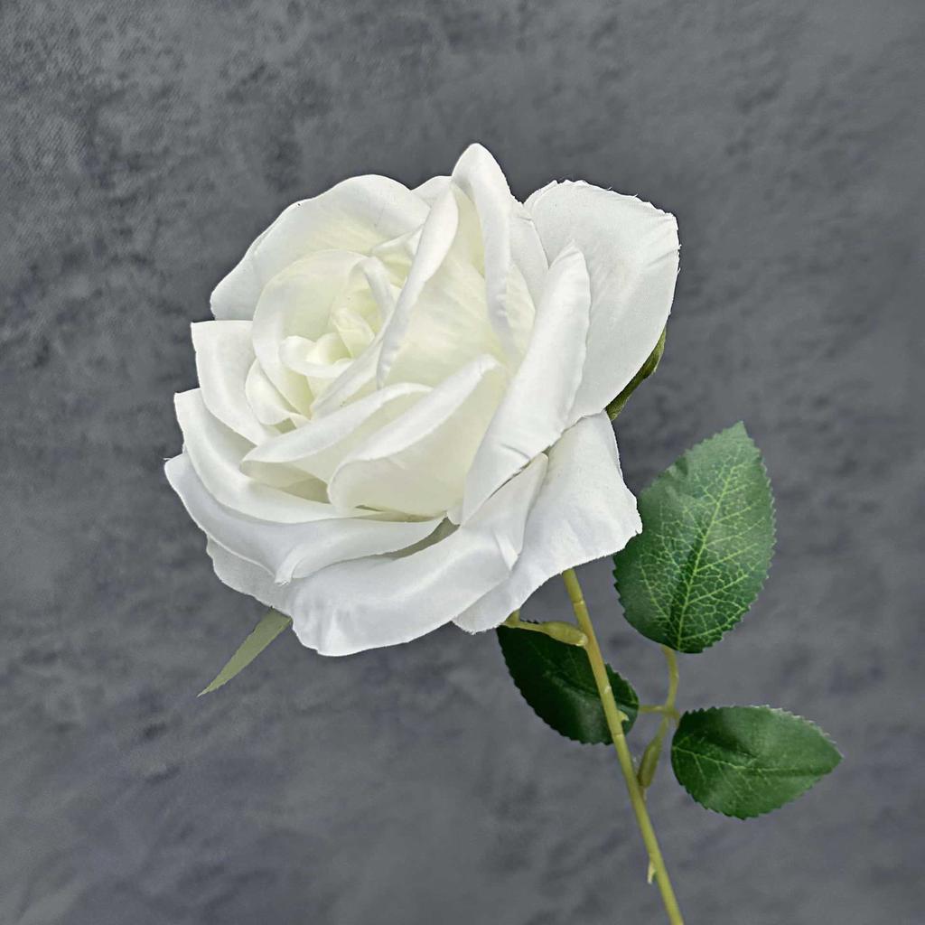 8pcs Artificial Large Rose Flower Branch Silk Long Stem Rose for Wedding Party Floral Decoration