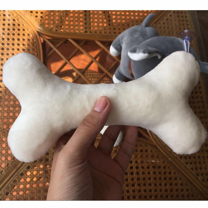 

Pet Toy Plush Toy Gift Bone Doll Simulation Toy for Dogs 15cm білий