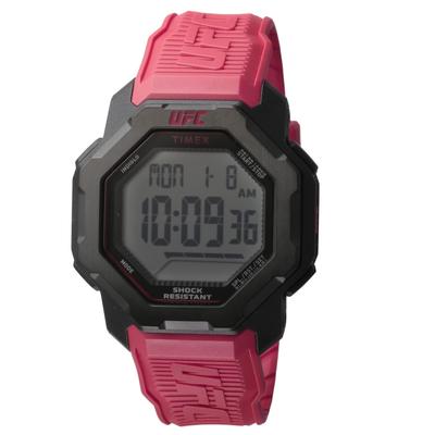 Watch UFC Knockout Digital Quartz 10 ATM Water Resistant Acrylic 49mm TW2V88200 Red [TIMEX] Men's [Item]