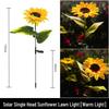 Outdoor Solar Sunflower Garden Stake Lights