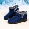New Winter Snow Boots with Solid Color, Simple Design, and Plush Insulation. Low Cut, Versatile, Waterproof, and Thick Cotton Boots