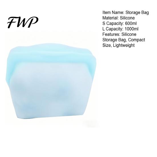 Freezer Safe Silicone Bags Storage Bag Leak-Proof Upright Prevent Odor Sandwich Transfer Reusable Thick Tear-Resistant Food Thickened