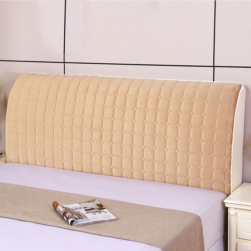 

Все включено Стеганое Простое Покрывало на изголовье кровати Пылезащитное Покрытие Украшения LightBrown,1.5m