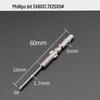 GOOD801 Electric Phillips Head Screwdriver Bit, 5mm Shank, 3mm Magnetic, 60mm Length