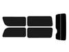 MOS SHIELD Car Rear for Toyota Hiace 200 Long Single Super Hard Smoke Japanese-Made Film, Set, 2-Layer, Series, Van, 5-Door, 2nd-Row Window,