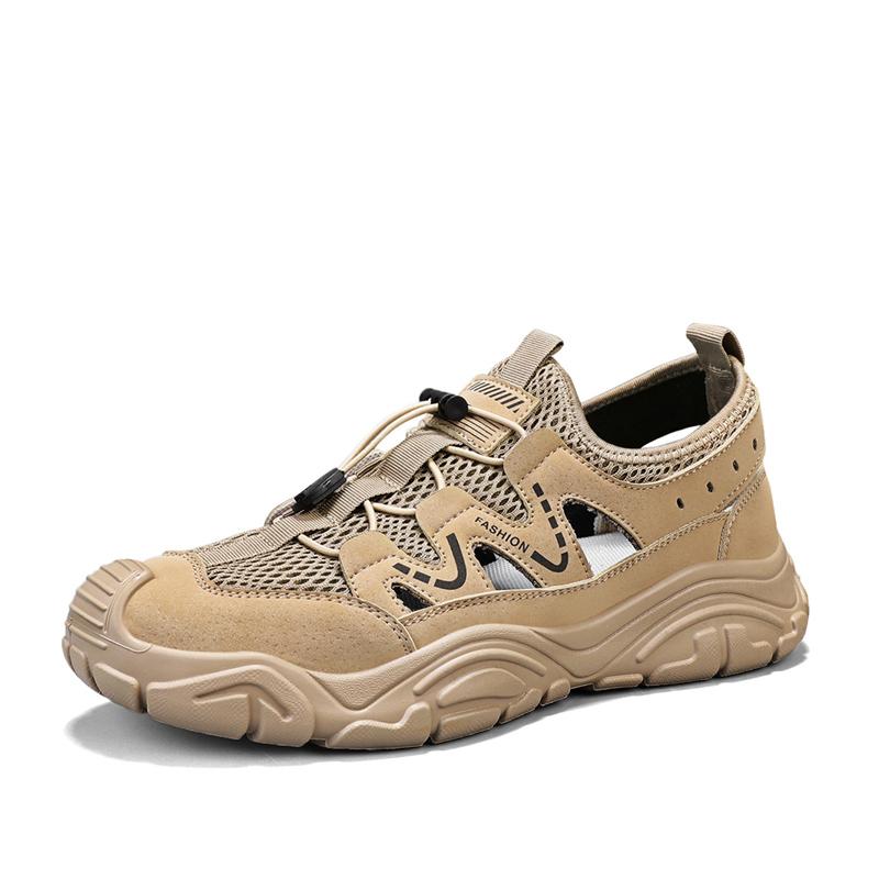 Outdoor Sports Sandals Men Rotary Buckle Hiking Sandals Summer Hollow Out Beach Shoes Breathable Men's Sandals  Sandalias Hombre