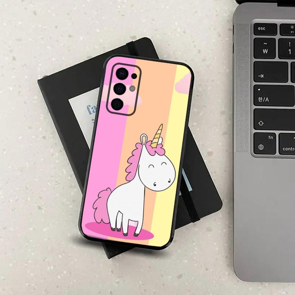 Unicorn cartoon Cute Phone Case For Samsung S24,S21,S22,S23,S30,Ultra,S20,Plus,Fe,Lite,Note,10,9,5G Black Soft Cover