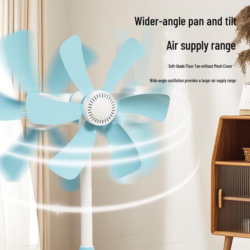 Upgraded 500mm Gridless Electric Floor Fan for Home and Dormitory