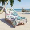 Serviette de Plage Microfibre Motif Axolotl Mignon, Séchage Rapide Absorbante Douce pour Voyage Camping Bord de Mer