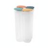 Sealed Food Storage Container Dustproof Divided Food Storage Container Multi-Compartment Pantry Canister Large Capacity