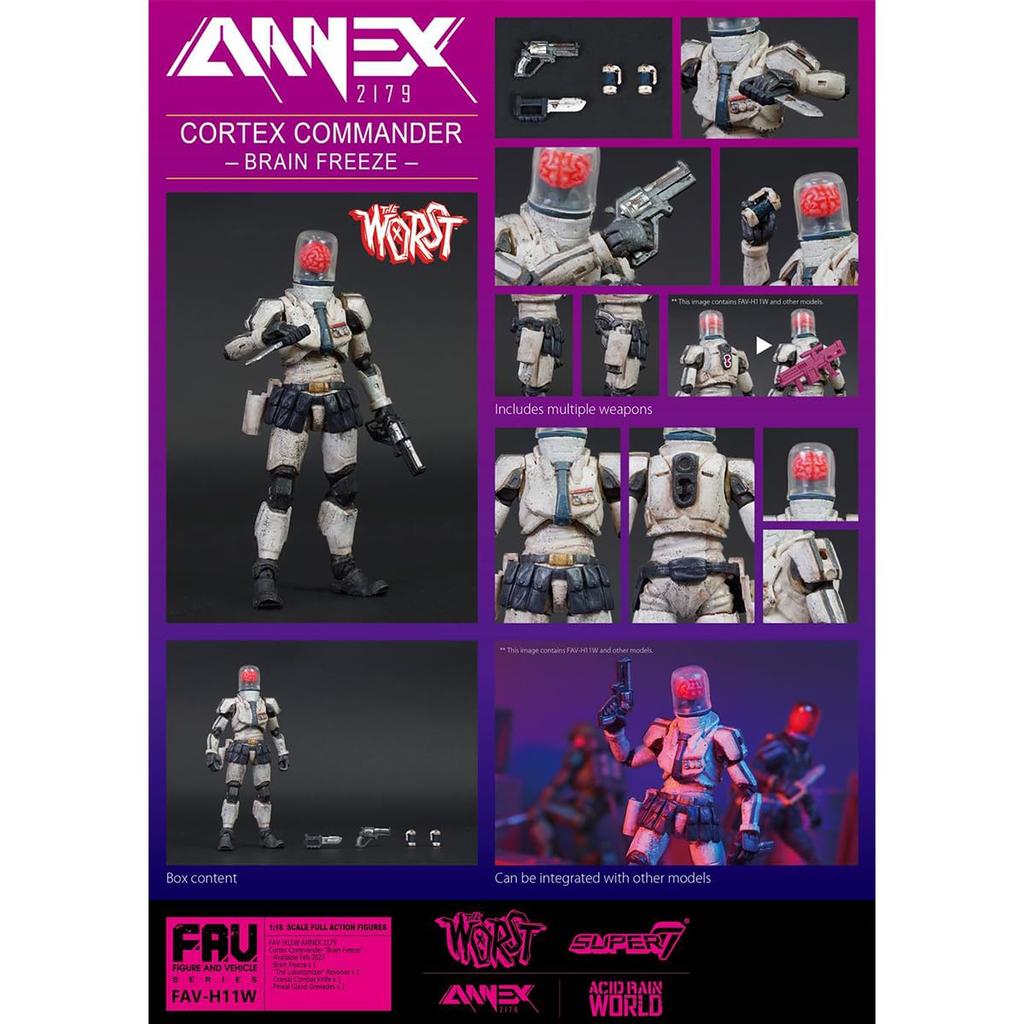 HiPlay TOY ALLIANCE ACID RAIN Cortex Commander Movable Figure Painted Finished Product 1/18 FAV-H11W "Brain Freeze"