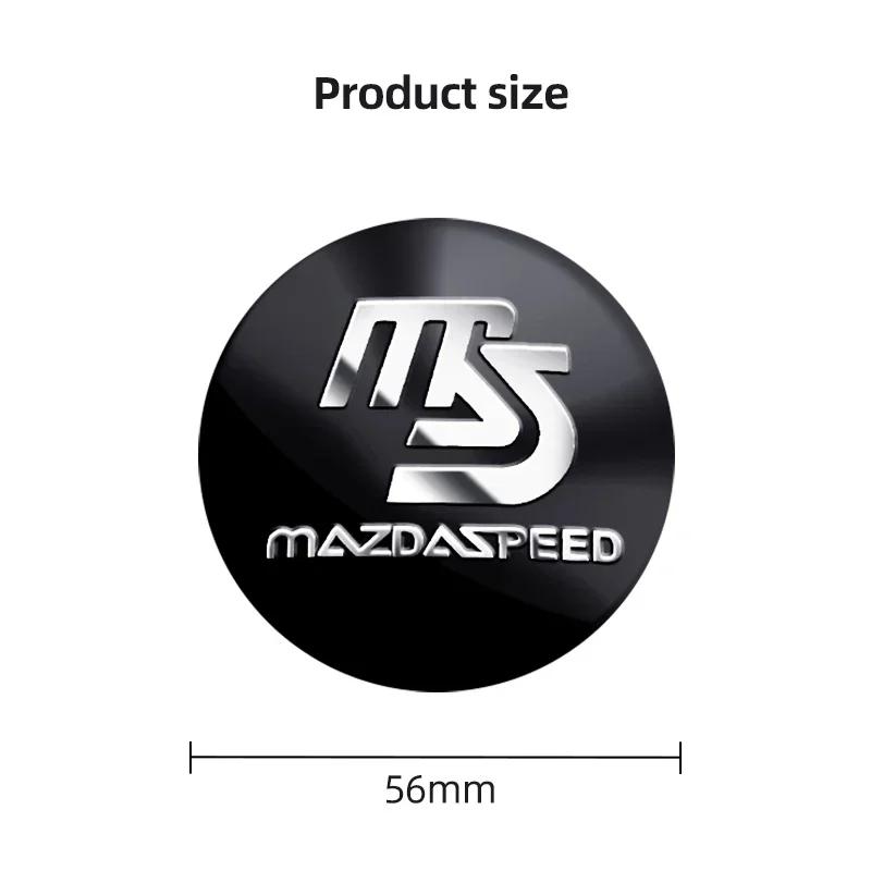 4pcs 56mm Auto Wheel Center Hub Caps Cover Rim Sticker Badge for Mazda Axela 2 3 5 6 CX-5 CX 7 CX-9 MX-5 Decoration Car Styling
