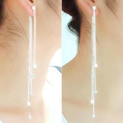 Women's Super Long Tassels Drop Dangle Cocktail Party Linear Earrings
