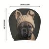 Hat French Bulldog Print Headrest Covers, Washable and Easy to Clean Seat Cushion Protectors with Elastic Design for a Perfect Fit