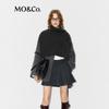 MO&Co. C+ Series Wool Blend Coat with Detachable Shawl Belt
