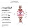 GEDI Women's Rhinestone Steel Band Watch - Fashionable, Trendy, Waterproof, Stylish Ladies' Timepiece
