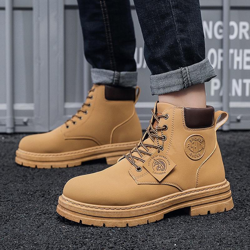 Buy HighTop Shoes Men's Autumn New Work Clothes Boots Korean Style