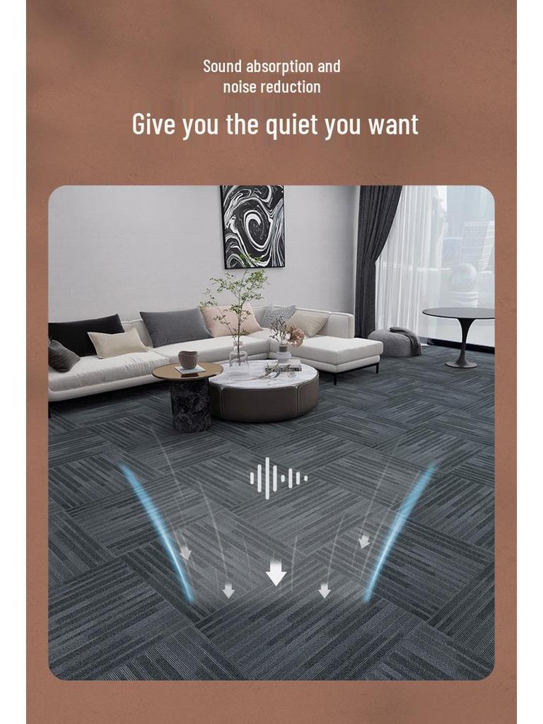 Soundproof Carpet Roll for Large Office Areas - Full Coverage for Concrete Floors