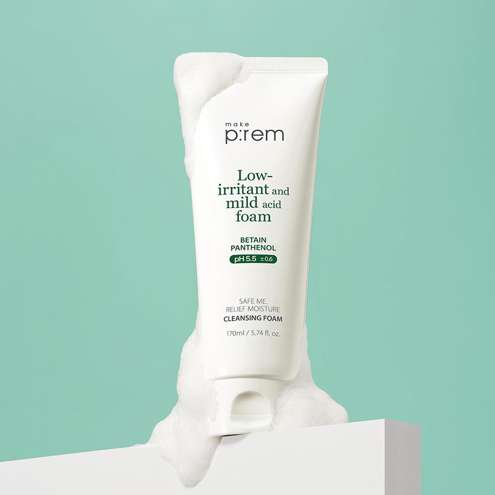 make p:rem Safe Me Relief Moisture Cleansing Foam 250ml – Gentle Cleansing, Moisture Care, Korean 250ml