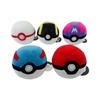 Pokeball Plush Toys Master Ball Ultra Ball Plush Toys Soft Stuffed Animals Cartoon Backpack Pendant Decoration Toy