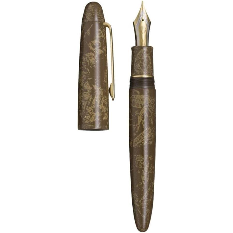 Sailor Iro-Miyabi Ebonite Fountain Pen Bunjincha Medium Nib 10-1600-480