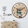 Nordic Modern Quartz Wall Clock – Creative, Punch-Free Design for Living Room Decor