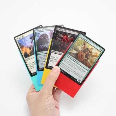 100PCS 66*91mm Penny Color Matte Katana Trading Card Sleeve Holder TCG Cards Protector for MTG Card Baseball Card Sleeves