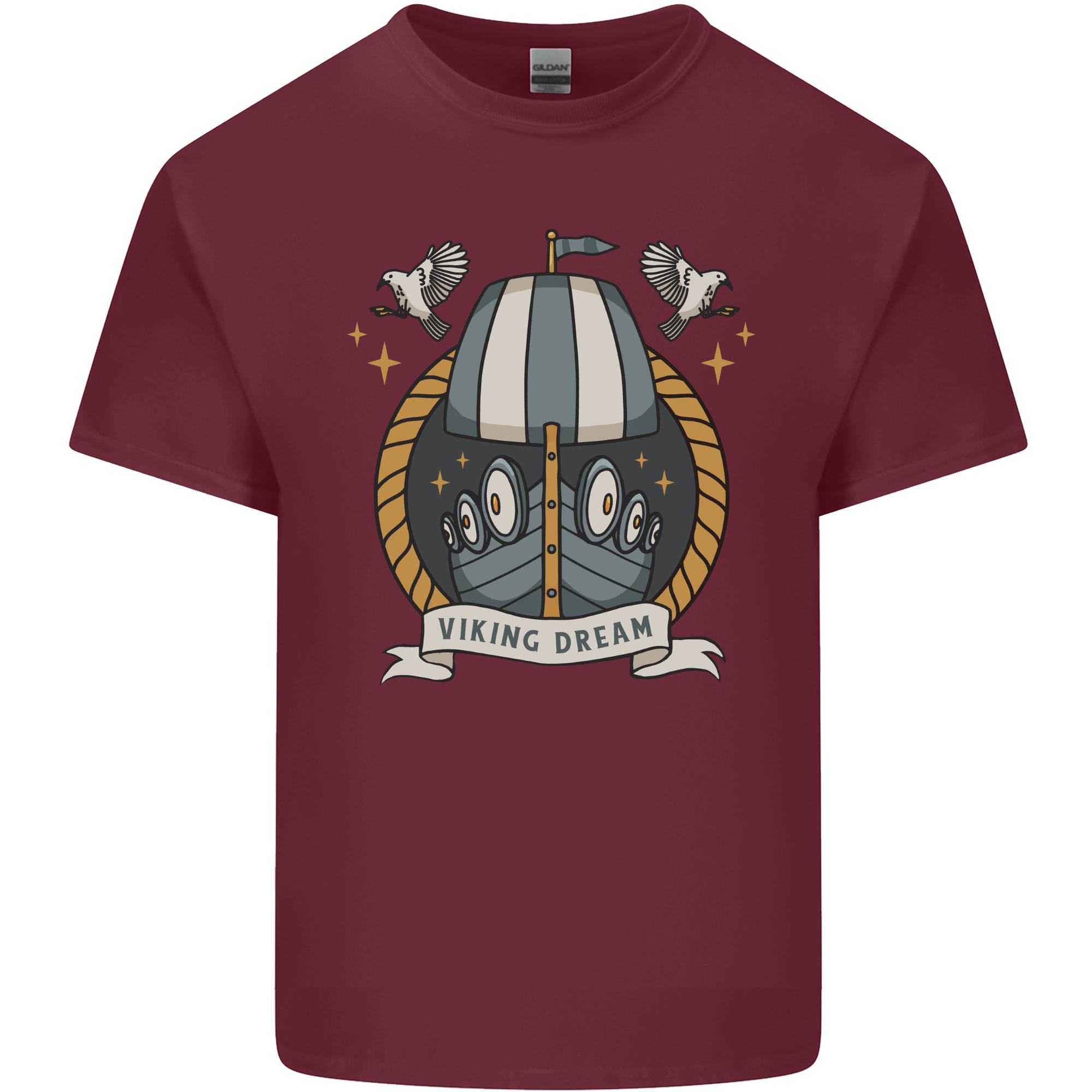 Viking Dream Ship Unisexs Light Cotton TShirt S