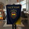 Custom Name Fenerbahçe Flannel Blanket, High Quality Comfortable for All Seasons, Home Decor, Warmth and Comfort