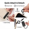 Anti-Lost Flexible Phone Ropes with Patch Spring Cord Safety Anti-Theft Retractable Line Wrist Band with Keychain Ring Carabiner