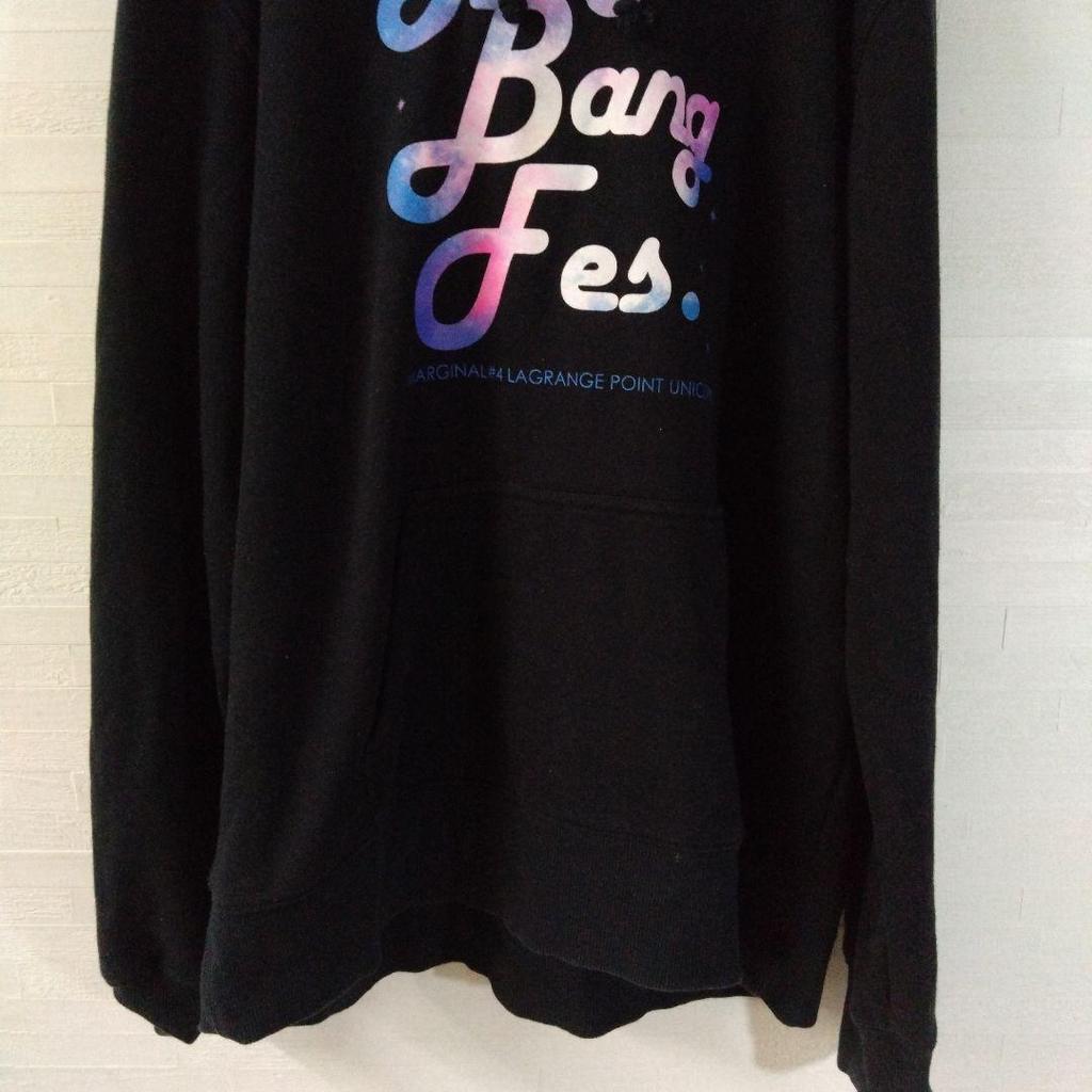 [USED] Big Bang Fes. Hoodie with Logo, Black, Size M