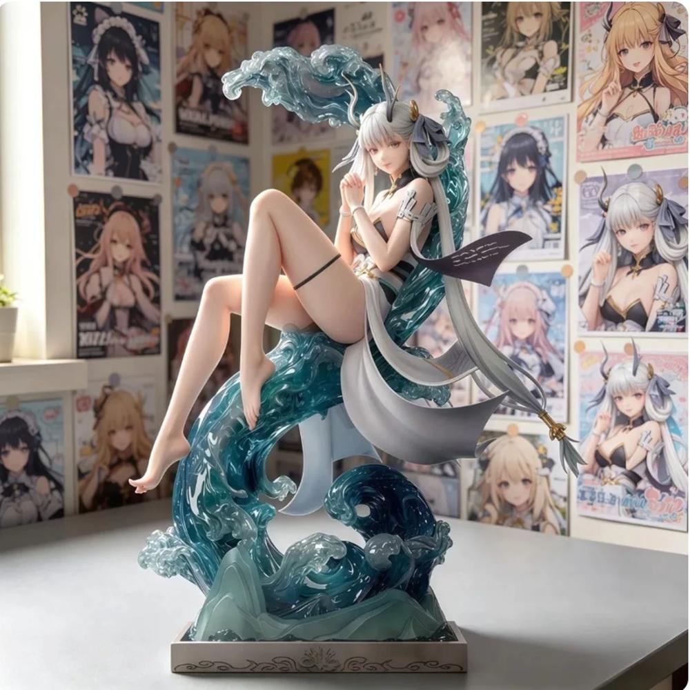 33cm Wuthering Waves Figure JINHSI Anime Dragon Girl PVC Action Figure Toy GK Game Statue Ornament Collection Model Doll Gift