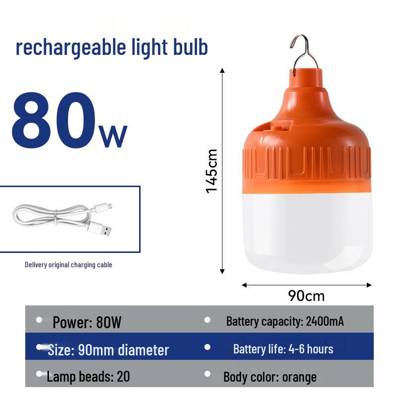 Super Bright Rechargeable LED Night Market Stall Lights - Cordless, Energy-Saving, Long Battery Life