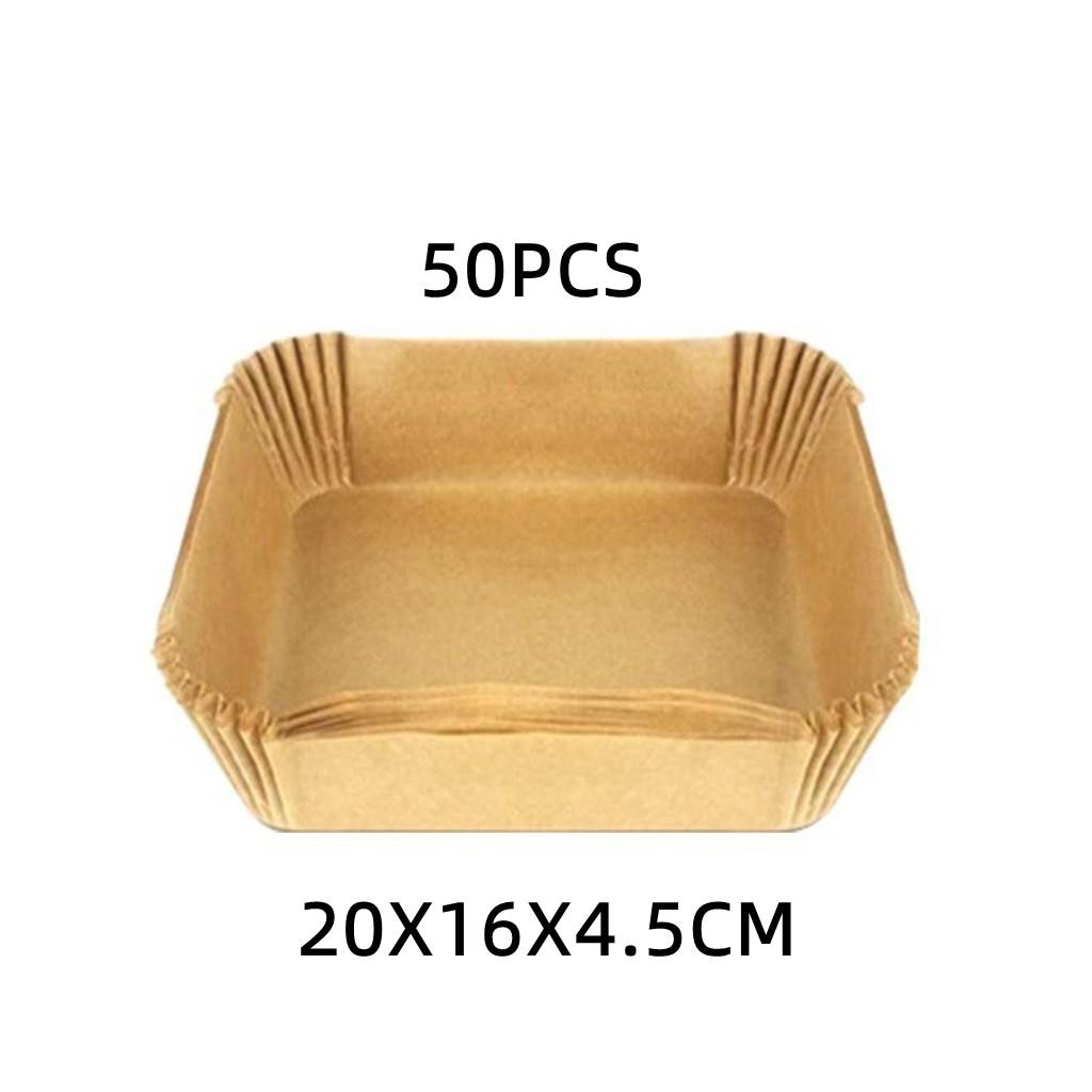 50/100Pcs Disposable Air Fryer Paper Non-Stick Airfryer Baking Papers Round Air-Fryer Paper Liners Paper Kitchen Accessories