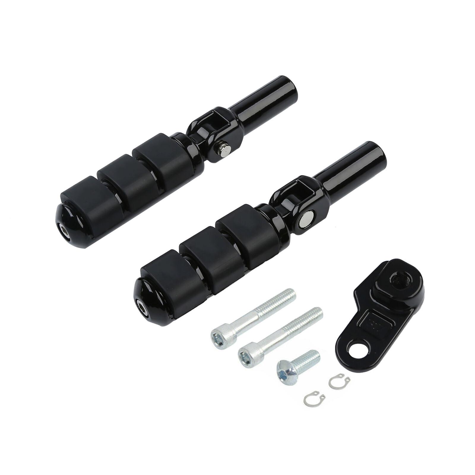 Motorcycle Rear Passenger Footpegs Peg For Harley Softail Slim 2012-2017 FLSTSB 2008-2011 чёрный