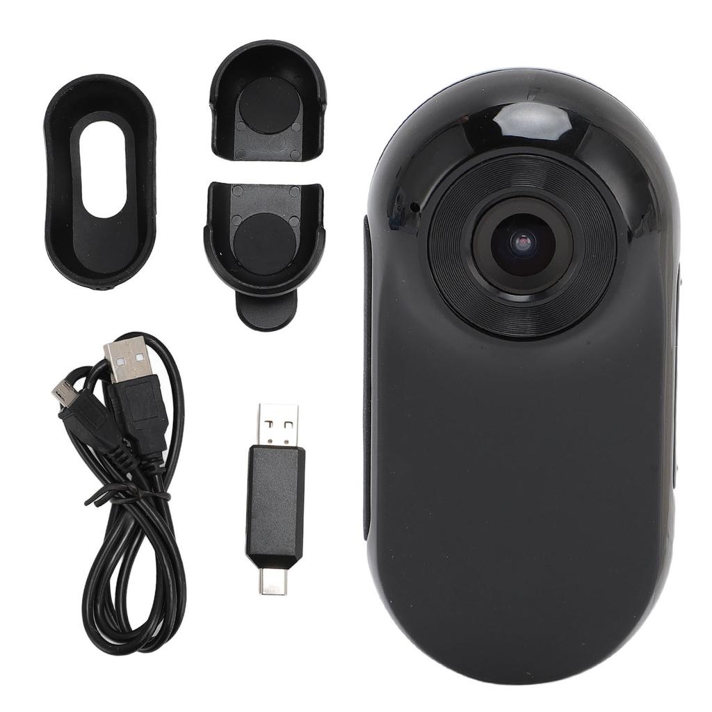 Pet Collar Camera Wifi 0.96in LCD Screen 1080P 120 Deg Wide Angle Lens Lightweight Small Action