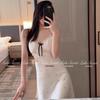 Women's Ice Silk Summer Sling Nightdress with Chest Pad - Pure Desire Style Pajamas.