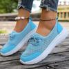 Fashion Woman Sneakers Slip on Casual Shoes Breathable Mesh Breathable Spring Autumn Comfortable Tenis Soft Sole Loafers Shoe for Ladies