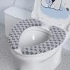 Thickened Fleece Toilet Seat Cover Washable Adhesive Toilet Ring Pad Suitable For Home Dormitories And Hotels In Autumn / Winter