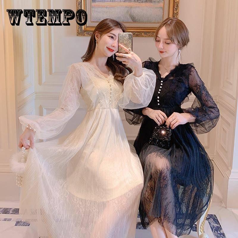 

Юбка женская с длинным рукавом, кружевная юбка феи, платье, юбка, юбка