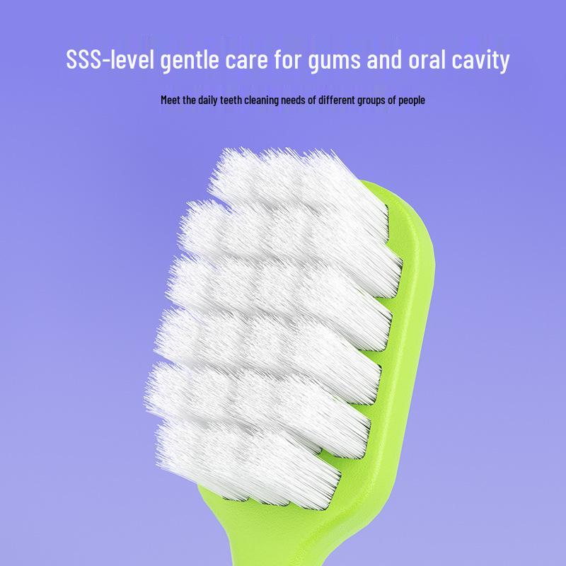 Kasha Advanced Soft Bristle Wide Head Toothbrush with Fine Bristles for Gum Care - Free Shipping