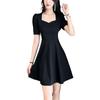 Hepburn Style 2025 Slimming Little Black Dress: Age-Reducing, Waist-Cinched Short Casual Skirt